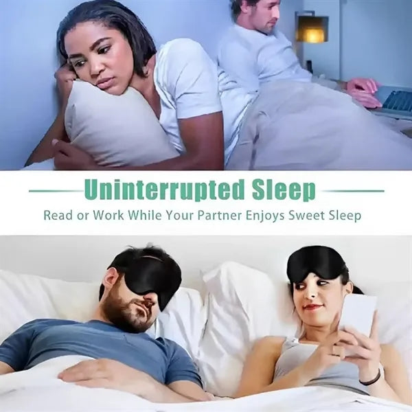 Light-Blocking Silk Mask Sets with Organized Pouch