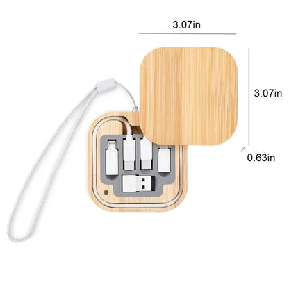 Bamboo Multi USB Charging Adapter Cable Kit