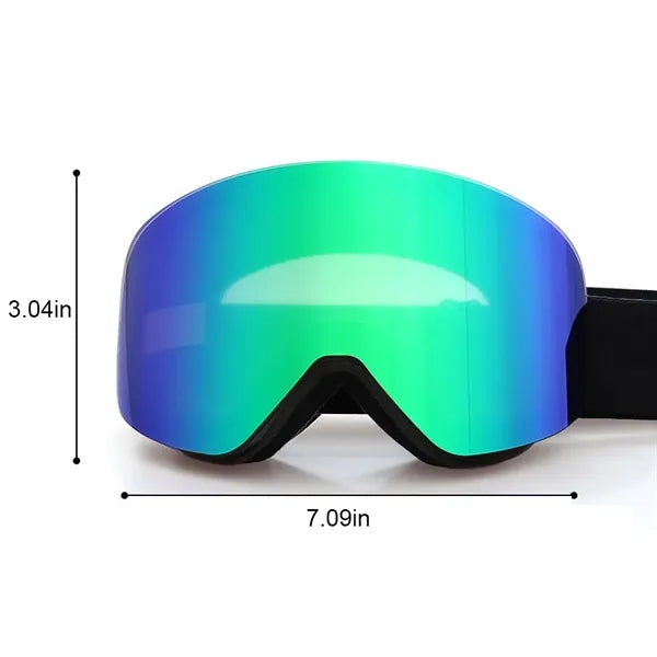 Magnetic Anti-fog Ski Goggles with Protective Case