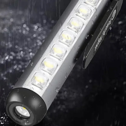 Waterproof Rechargeable Magnetic Pocket LED Work Flashlight