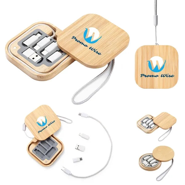Bamboo Multi USB Charging Adapter Cable Kit