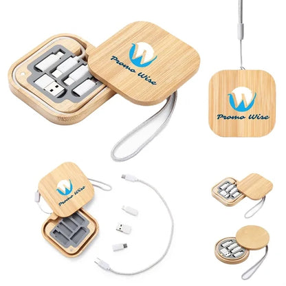Bamboo Multi USB Charging Adapter Cable Kit