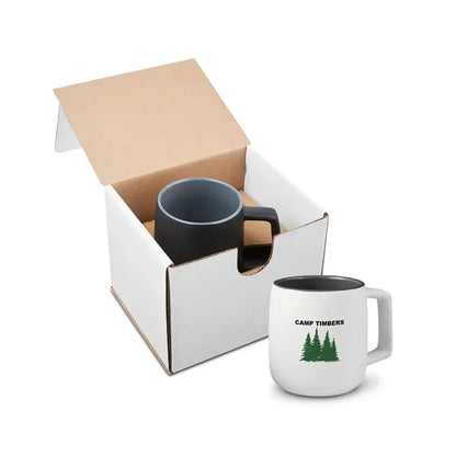 15oz Geo Square Handle Ceramic Mug In Mailer