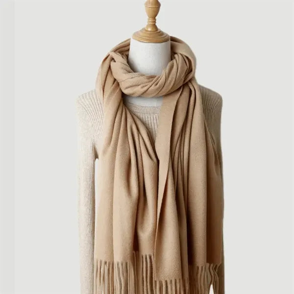 72" x 12" Luxury Pure Cashmere Pashmina Scarf With Tassel