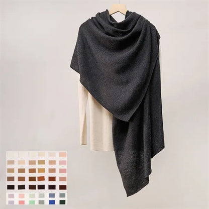 Luxury Pure Solid Cashmere Pashmina Scarf Shawl