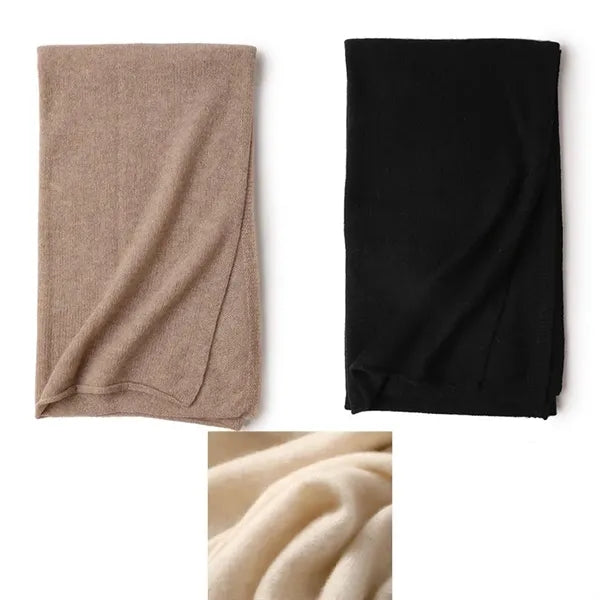 Luxury Pure Solid Cashmere Pashmina Scarf Shawl