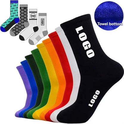 Cotton Sublimation Athletic Crew Socks