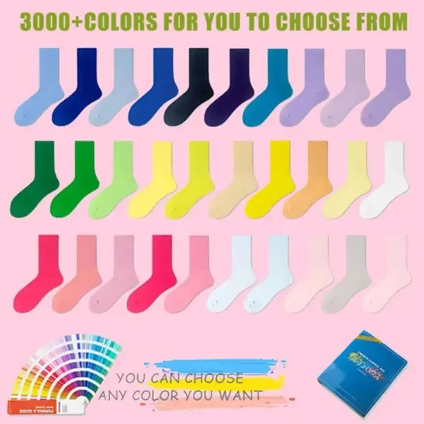Cotton Sublimation Athletic Crew Socks