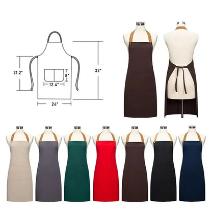 Adjustable Strap Unisex Cotton Waterproof Apron