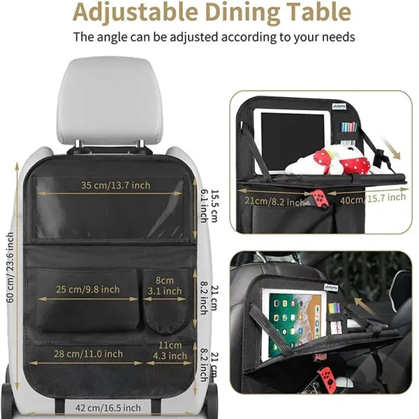 Car Backseat Organizer Bag with Tablet Holder