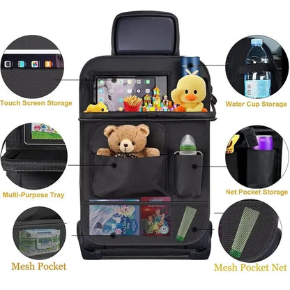 Car Backseat Organizer Bag with Tablet Holder