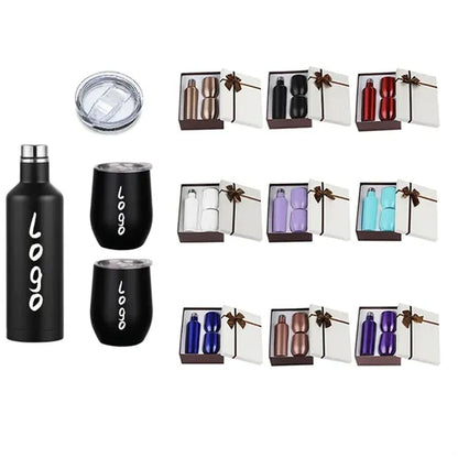 Insulated Wine Tumbler and Bottle Gift Set