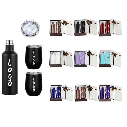 Insulated Wine Tumbler and Bottle Gift Set