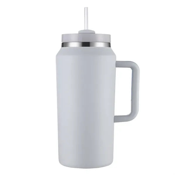 64oz Insulated Vacuum Bottle With Handle and Straw