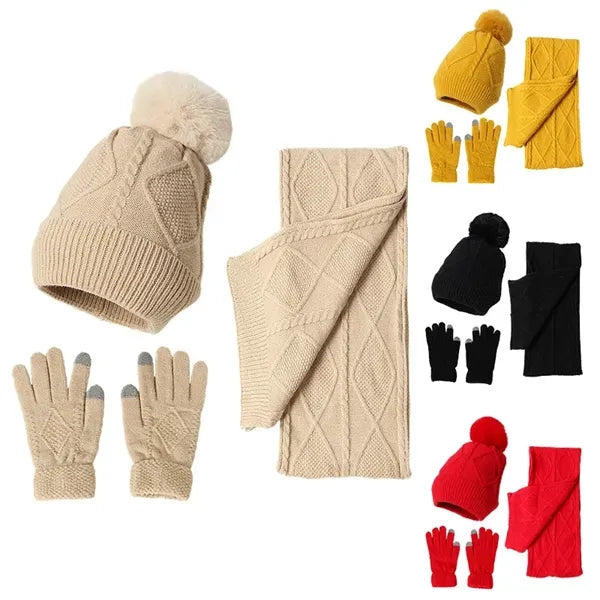 Winter Knit Scarf Set