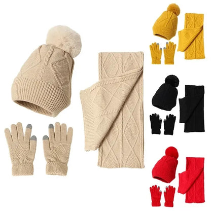 Winter Knit Scarf Set