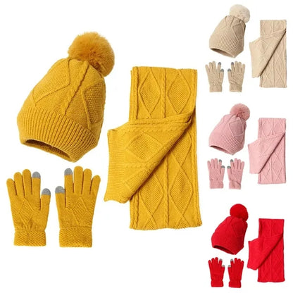 Winter Knit Scarf Set
