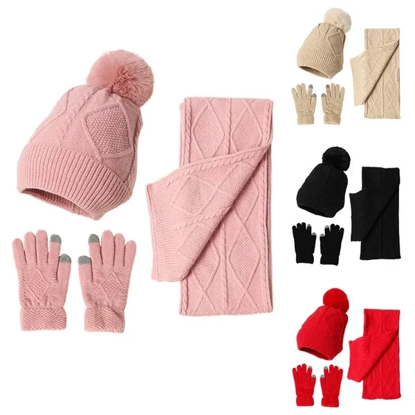 Winter Knit Scarf Set