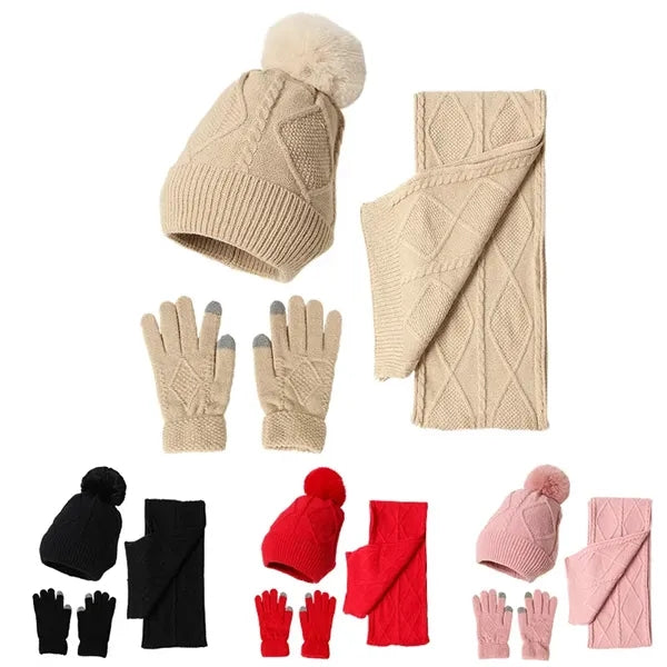 Winter Knit Scarf Set