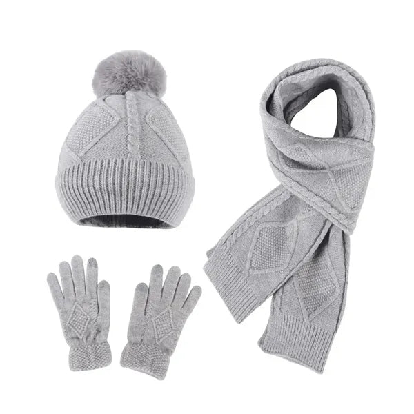 Winter Knit Scarf Set