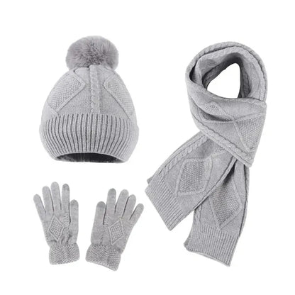 Winter Knit Scarf Set