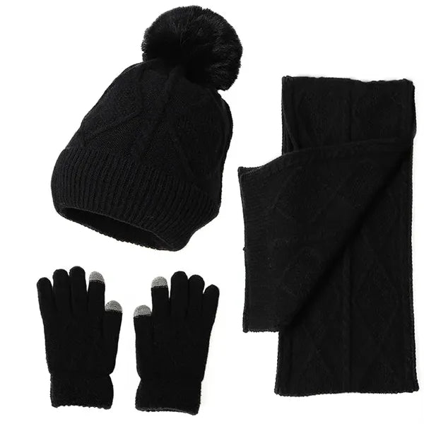 Winter Knit Scarf Set