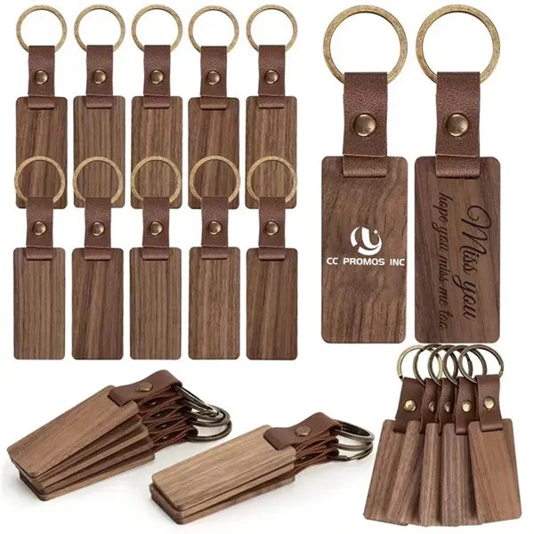 Custom Wooden Keychain DIY Craft Key Tag