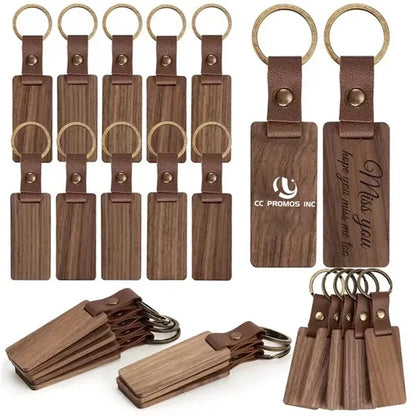 Custom Wooden Keychain DIY Craft Key Tag