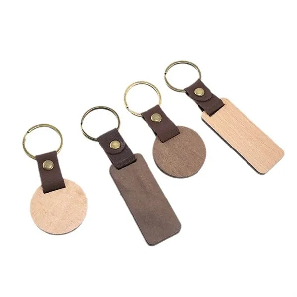 Custom Wooden Keychain DIY Craft Key Tag