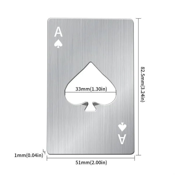 Ace Of Spades Bottle Openers