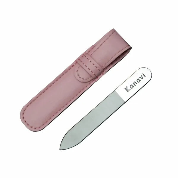 Professional Nail Files With Leather Bag