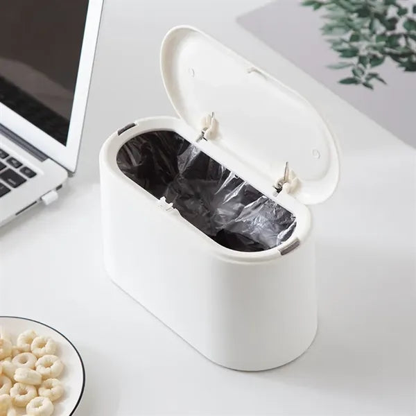 Desktop Trash Can with Lid
