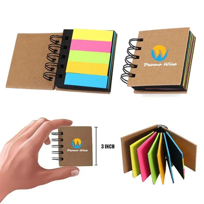 Extra Mini Portable Spiral Tearable Sticky Notes Notepad