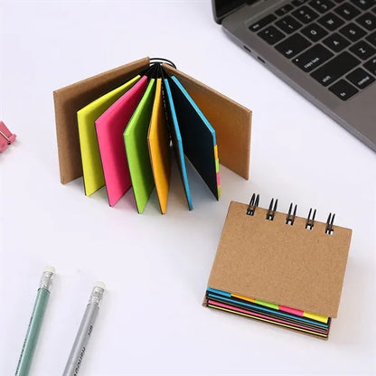 Extra Mini Portable Spiral Tearable Sticky Notes Notepad