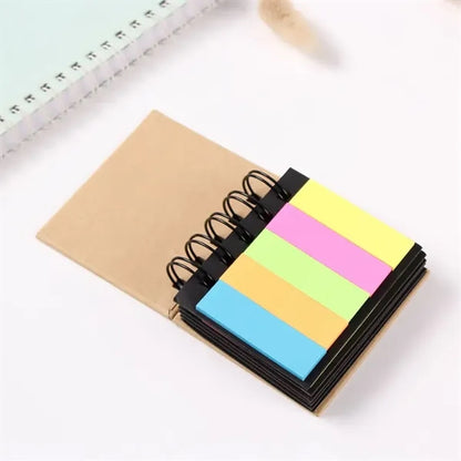 Extra Mini Portable Spiral Tearable Sticky Notes Notepad