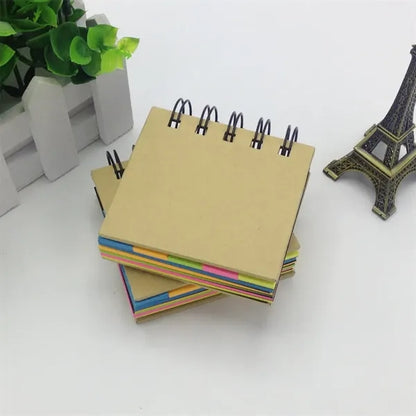 Extra Mini Portable Spiral Tearable Sticky Notes Notepad