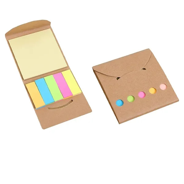2-in-1 Self-Adhesive Folding Sticky Notes and Strips Set
