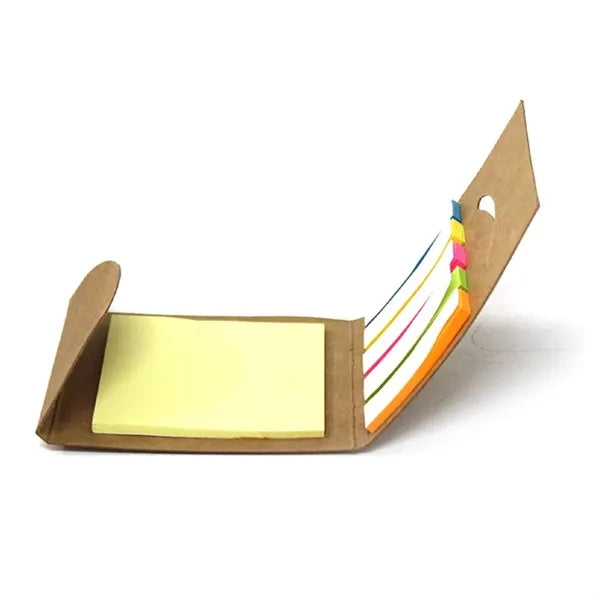 2-in-1 Self-Adhesive Folding Sticky Notes and Strips Set
