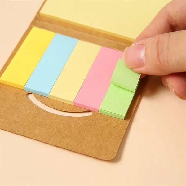 2-in-1 Self-Adhesive Folding Sticky Notes and Strips Set