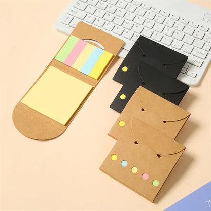 2-in-1 Self-Adhesive Folding Sticky Notes and Strips Set