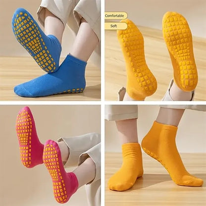 Breathable Non-Slip Trampoline Socks for Adults and Kids