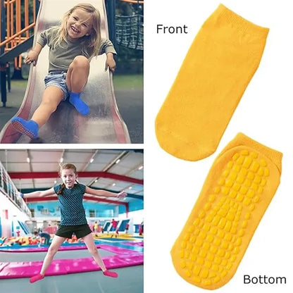 Breathable Non-Slip Trampoline Socks for Adults and Kids