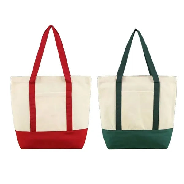 Customized Size/Color Zipper Canvas Shoulder Bag