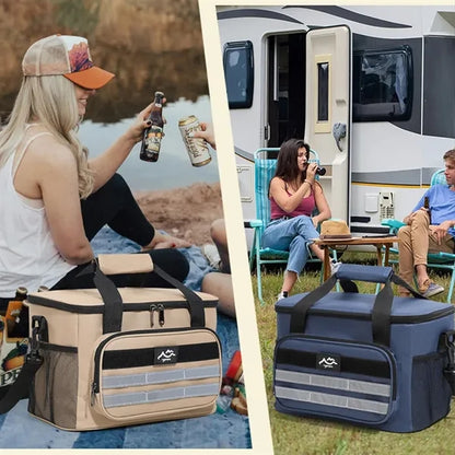 Large Capacity Camping Picnic Cooler Insulated Bag