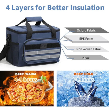 Large Capacity Camping Picnic Cooler Insulated Bag