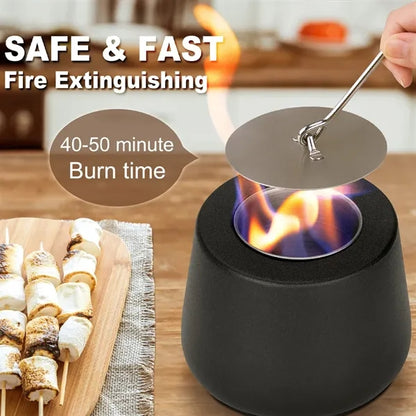 Portable Tabletop Fire Pit Mini Fireplace Bowl