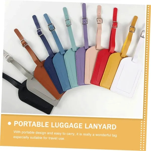 PU Leather Luggage Tag Case