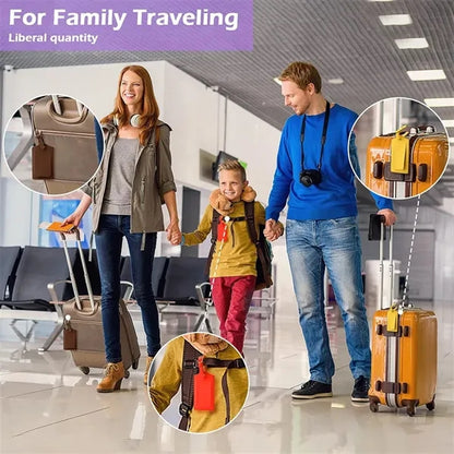 PU Leather Luggage Tag Case