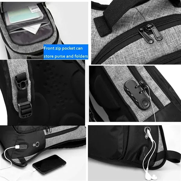 Anti-theft Backpack With USB Interface