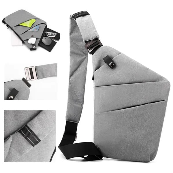 Unisex Anti Theft Chest Sling Crossbody Bag
